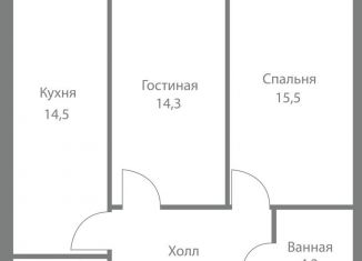 Продам 2-комнатную квартиру, 61 м2, Москва, станция Немчиновка