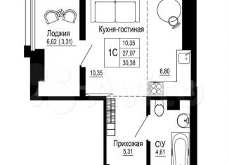 Продаю квартиру студию, 33 м2, Ростов-на-Дону, Привокзальная улица, 3В, Железнодорожный район