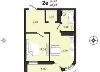 Продаю 2-ком. квартиру, 45.4 м2, Хабаровский край