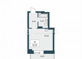 Продается квартира студия, 32.5 м2, Новосибирская область, улица Зорге, 229/2