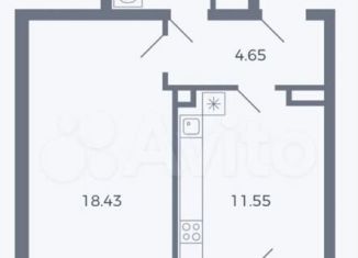 Продаю 1-ком. квартиру, 38.1 м2, Самарская область, улица Алабина, 2