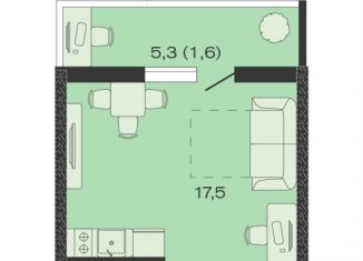 Квартира на продажу студия, 26 м2, Краснодарский край, ЖК Дзенпарк, 1/1