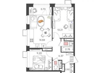 Продается 3-комнатная квартира, 54.6 м2, Нижний Новгород, метро Комсомольская