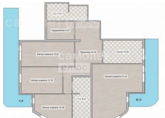 Продажа 4-комнатной квартиры, 122.6 м2, Новосибирск, Сухарная улица, 96/3, ЖК Сосны