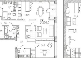 Продам 3-комнатную квартиру, 226 м2, Тюмень, Первомайская улица, 1Аблок2