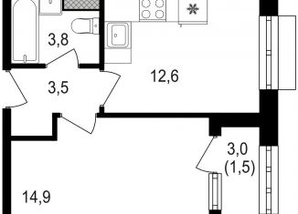 Продаю 1-ком. квартиру, 36.8 м2, Москва, Михалковская улица, 48к1, Головинский район