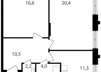 Продается 2-ком. квартира, 65 м2, Москва, метро Академика Янгеля