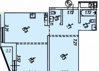 Продажа двухкомнатной квартиры, 56 м2, рабочий поселок Маркова, квартал Стрижи, 15