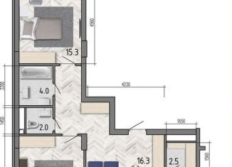 Продается 3-ком. квартира, 89.8 м2, Воронеж, улица Фёдора Тютчева, 93/4, ЖК Микрорайон Боровое