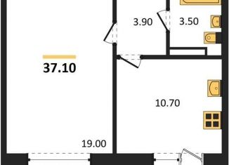 Однокомнатная квартира на продажу, 37.1 м2, Новосибирская область, микрорайон Околица, 12С