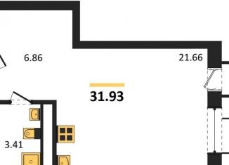 Продажа квартиры студии, 31.9 м2, Воронеж, Железнодорожный район, набережная Чуева, 7