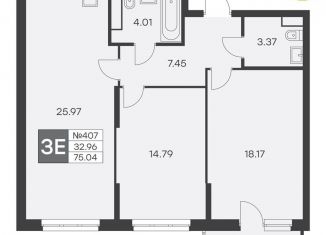 Продается двухкомнатная квартира, 78 м2, Свердловская область, улица Громова, 26