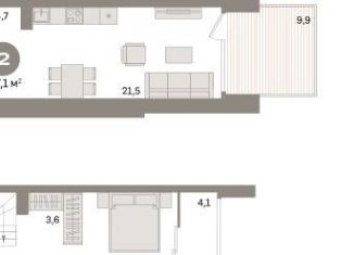 Продается 2-ком. квартира, 127.1 м2, Свердловская область, улица Шаумяна, 28