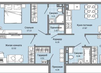 Продажа 4-комнатной квартиры, 82 м2, Ульяновская область, жилой комплекс Город Новаторов, 2