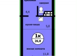 Продается квартира студия, 26.8 м2, Красноярский край, Вишнёвая улица