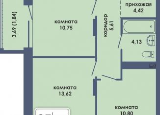 3-ком. квартира на продажу, 60 м2, Пермь, улица Спешилова, 108Б