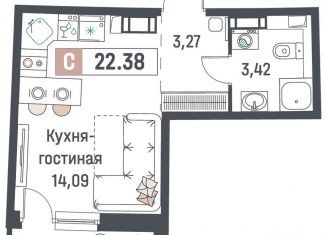 Продаю квартиру студию, 22.4 м2, Мурино