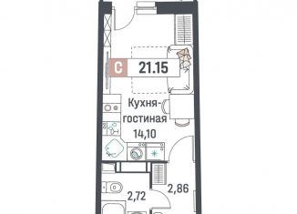 Продам квартиру студию, 21.2 м2, Мурино