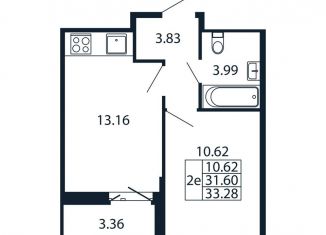 2-ком. квартира на продажу, 35 м2, Ленинградская область