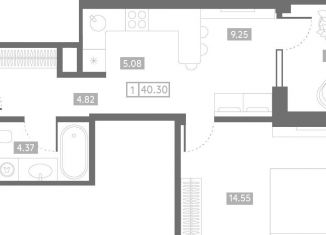 Продается 1-комнатная квартира, 40.3 м2, Ростов-на-Дону, Чувашский переулок, 13/123