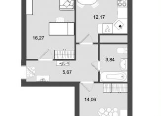 Продается 2-ком. квартира, 54.7 м2, Клин