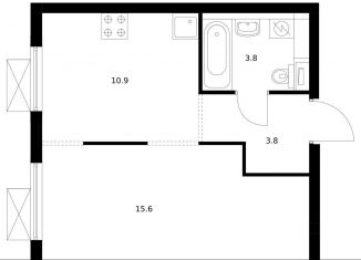 Продается 1-ком. квартира, 34.1 м2, Москва, район Южное Бутово