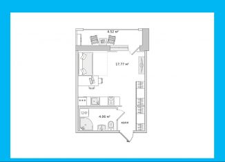 Квартира на продажу студия, 25 м2, Санкт-Петербург, Михайловская дорога, 16к3