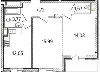 Продаю двухкомнатную квартиру, 60.8 м2, Красное Село, Кингисеппское шоссе, 4