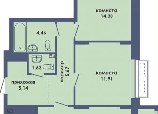 Продаю трехкомнатную квартиру, 70.3 м2, Пермь