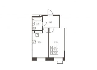 Продается 1-ком. квартира, 39.1 м2, Ивантеевка