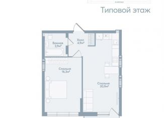 Продажа 1-ком. квартиры, 49.1 м2, Астрахань, Советский район, Моздокская улица, 40