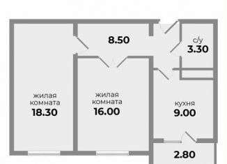 Продам 2-ком. квартиру, 55.6 м2, Михайловск, Прекрасная улица, 19