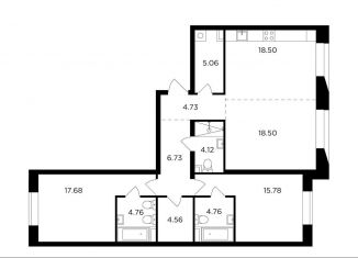 3-ком. квартира на продажу, 105.2 м2, Москва, жилой комплекс Форивер, 3