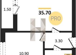 Продаю однокомнатную квартиру, 35.7 м2, Воронеж, Центральный район, улица Загоровского, 13к2