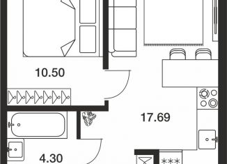 1-ком. квартира на продажу, 35.9 м2, 