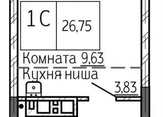 Квартира на продажу студия, 26.8 м2, Новосибирск