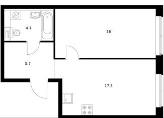 Продажа 1-комнатной квартиры, 43 м2, Москва, Кавказский бульвар, 51к2