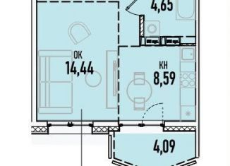 Продам 1-ком. квартиру, 38.7 м2, Иркутск, Донская улица, 5Г