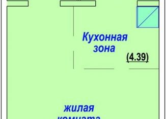 Продам квартиру студию, 39.4 м2, Новосибирск, улица В. Высоцкого, 139/18