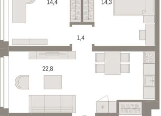 Продаю 3-комнатную квартиру, 76.7 м2, Тюмень