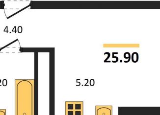 Продажа квартиры студии, 25.9 м2, Новосибирск, Красносельская улица