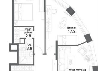 Продажа двухкомнатной квартиры, 81.7 м2, Москва, Даниловский район, жилой комплекс Нагатино Ай-Ленд, к1