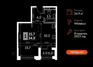 Продам 1-ком. квартиру, 34.9 м2, Москва, Шелепихинская набережная, 40к1, СЗАО