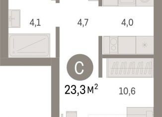 Продаю квартиру студию, 23.3 м2, Екатеринбург, метро Уралмаш, Механический переулок, 9