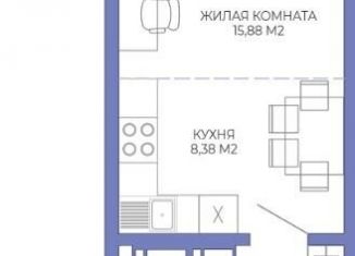 Продаю квартиру студию, 33 м2, Пенза, Октябрьский район