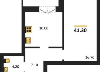 Продается однокомнатная квартира, 41.3 м2, Новосибирск, улица Брестская Горка, 8