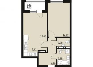 Продажа 1-комнатной квартиры, 48.3 м2, Воронеж, Центральный район