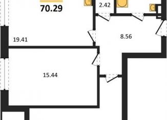 Продажа двухкомнатной квартиры, 70.3 м2, Новосибирск, 1-я Грузинская улица, 32/5