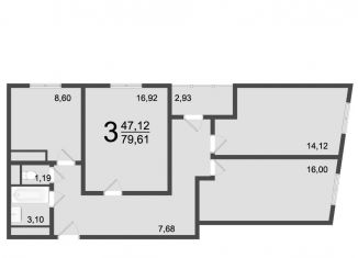 Продажа 3-комнатной квартиры, 79.6 м2, Московская область