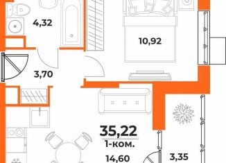 Продается однокомнатная квартира, 35.2 м2, Хабаровский край